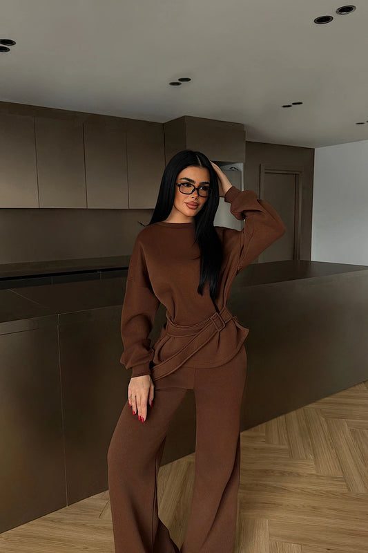 Brown Luzzy Tracksuit