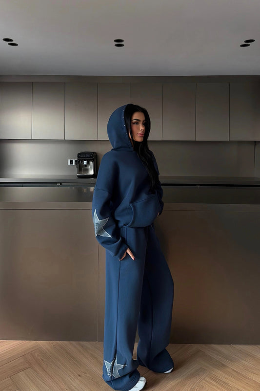 Navy Blue Stars Tracksuit