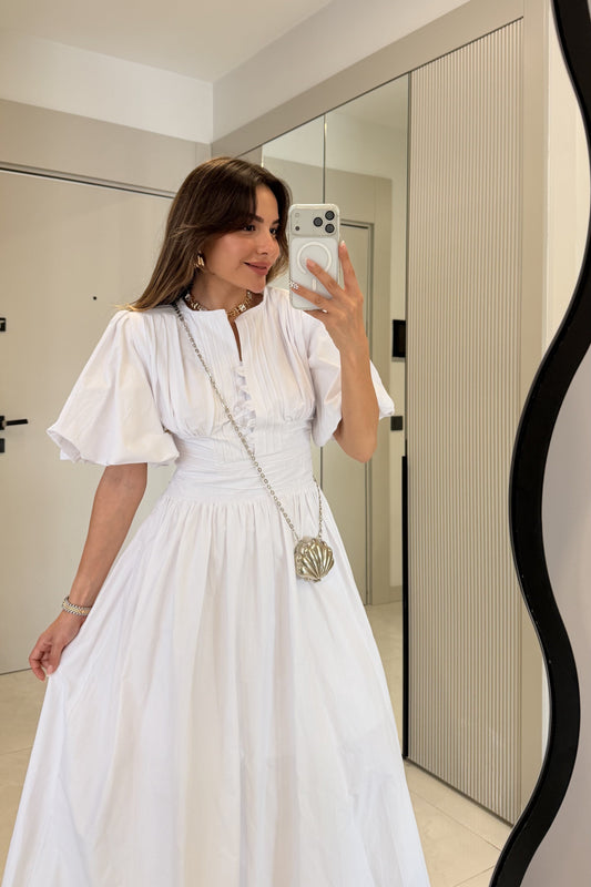 Aurora White Maxi Dress