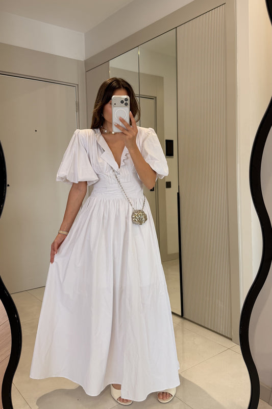 Aurora White Maxi Dress