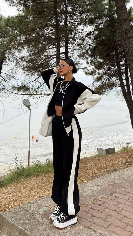 Black and White Tracksuit