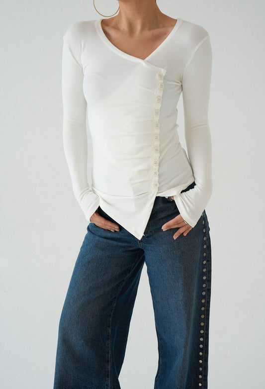 Asymmetrical Knit Sweater