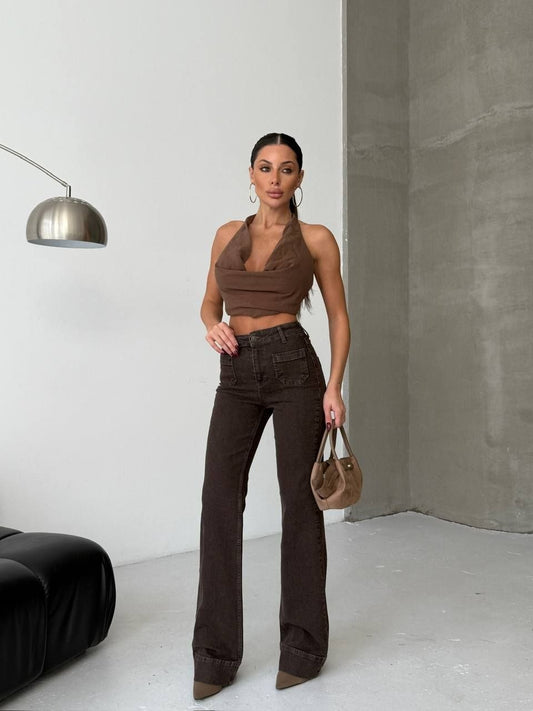 High-Waist Wide Leg Jeans