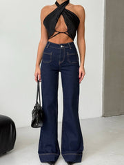 High-Waist Wide Leg Jeans