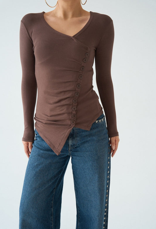 Asymmetrical Knit Sweater