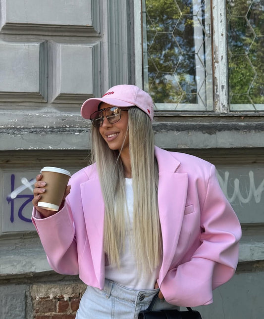 Stylish Cropped With Massive Shoulders Jacket