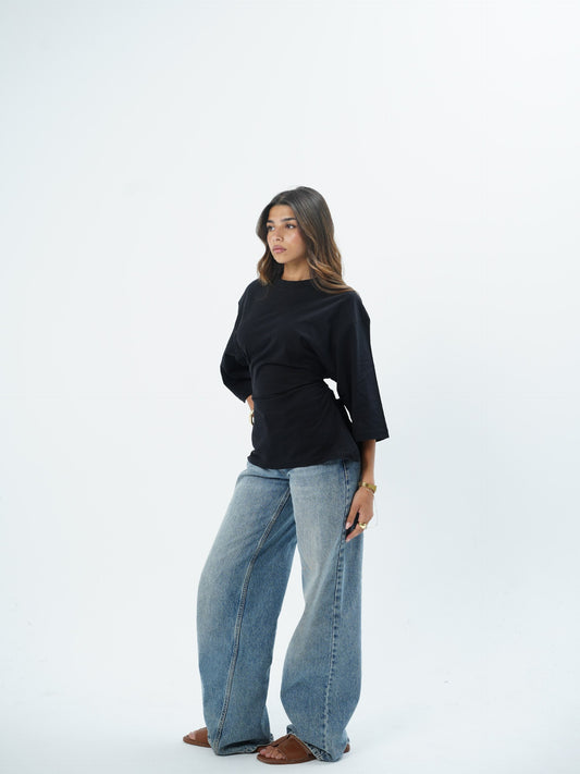 Elara Signature Ruched Long Sleeve Top