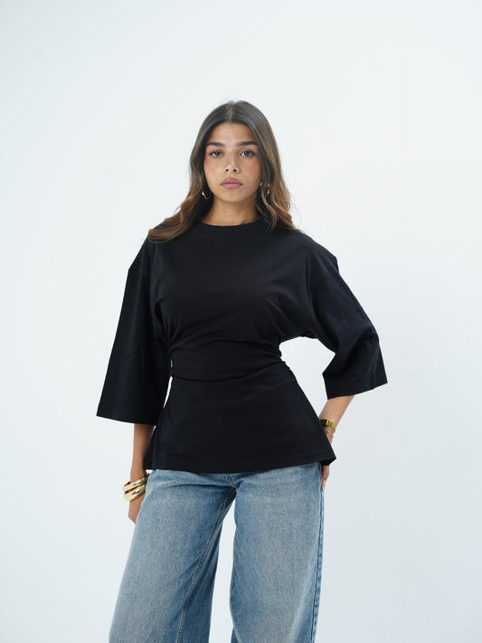Elara Signature Ruched Long Sleeve Top