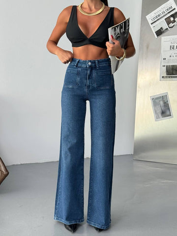 High-Waist Wide Leg Jeans