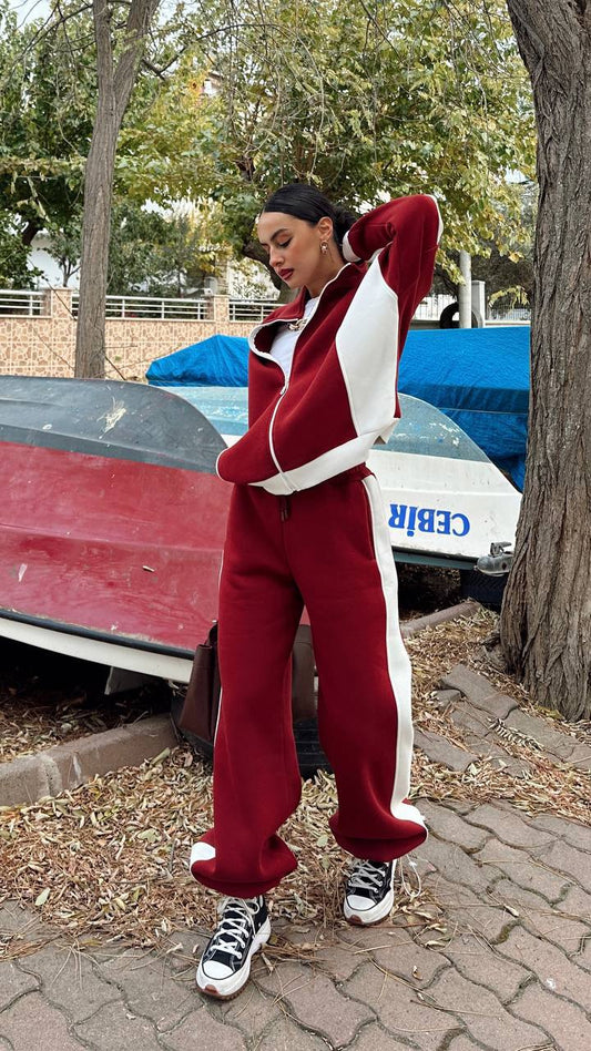 Red and White Tracksuit