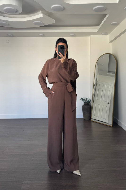 Modest Chic Chocolate Brown Summer Set