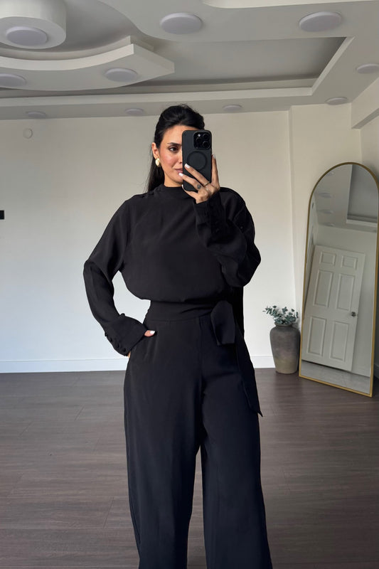 Modest Chic Black Summer Set