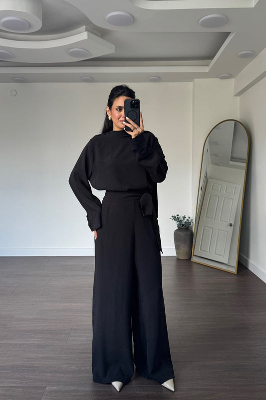 Modest Chic Black Summer Set