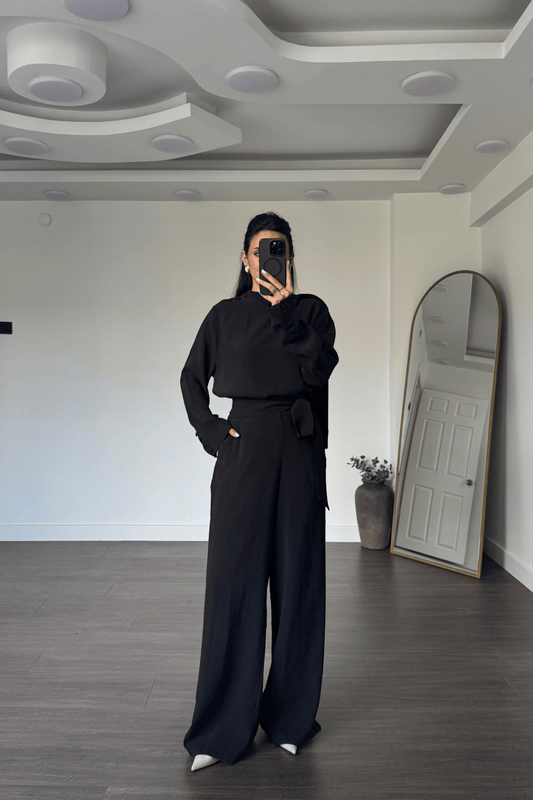 Modest Chic Black Summer Set