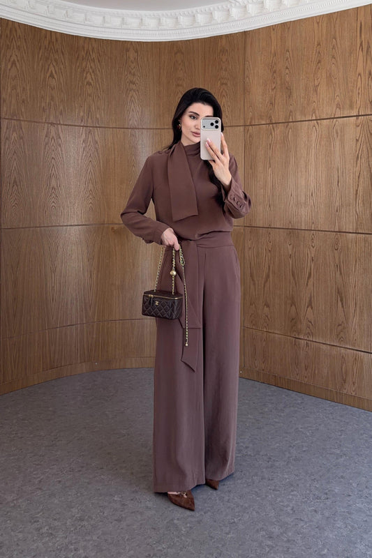 Modest Chic Chocolate Brown Summer Set