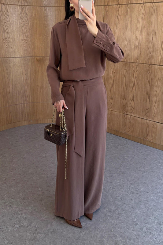 Modest Chic Chocolate Brown Summer Set
