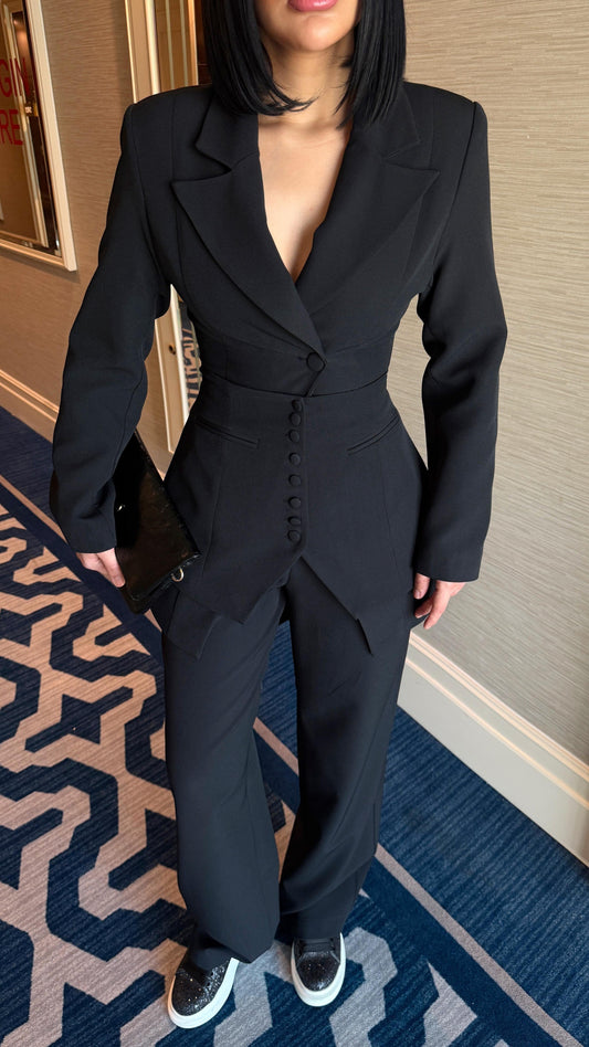 Black Sansey Three-Piece Design Set