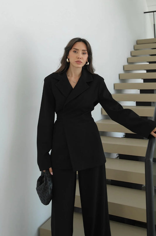 Elegant Black 2 Piece Suit