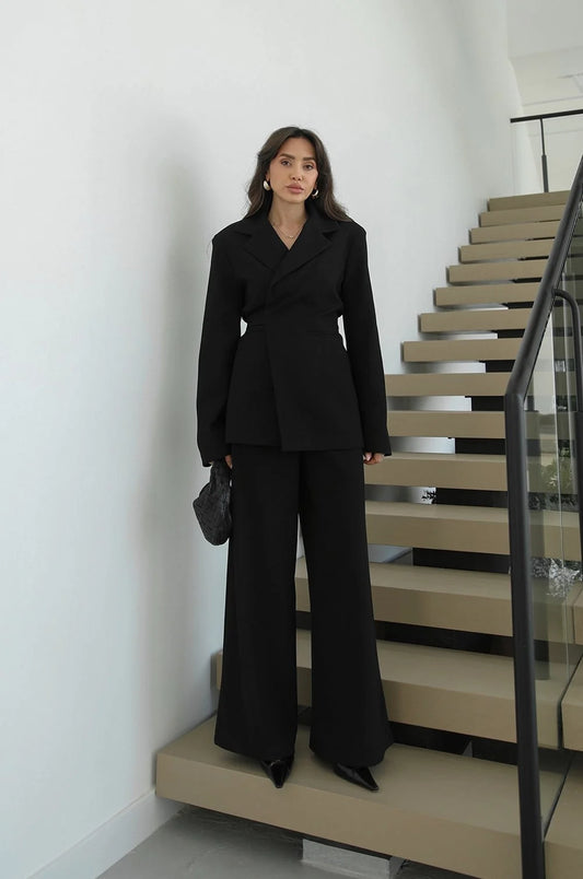 Elegant Black 2 Piece Suit