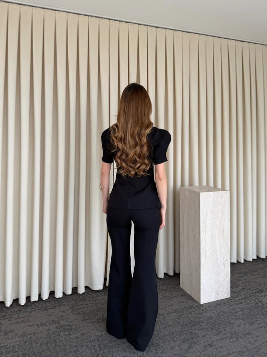 BLACK BALLOON SLEEVE SET