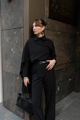 Black Shawl Detail Set