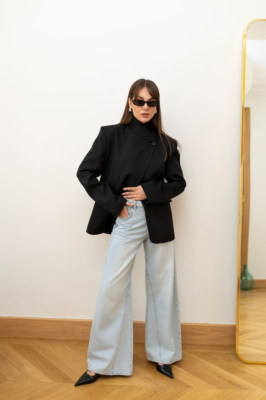 Belinda Mandarin Collar Jacket