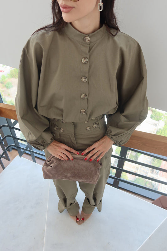 Structured Button-Detail Co-Ord Set