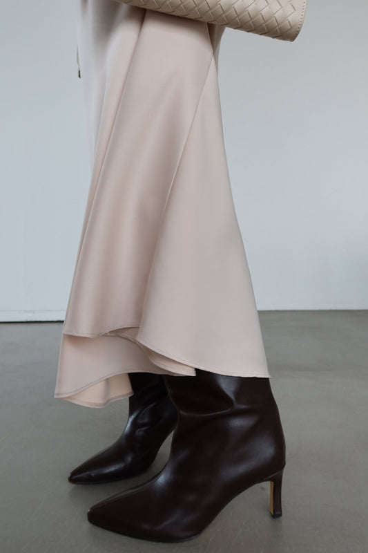 Elegant Satin Bias Skirt