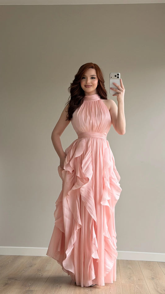 Passion Ruffle Pink Dress
