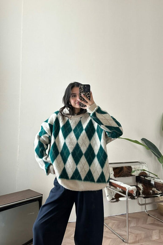 Premium Green Baklava Sweater