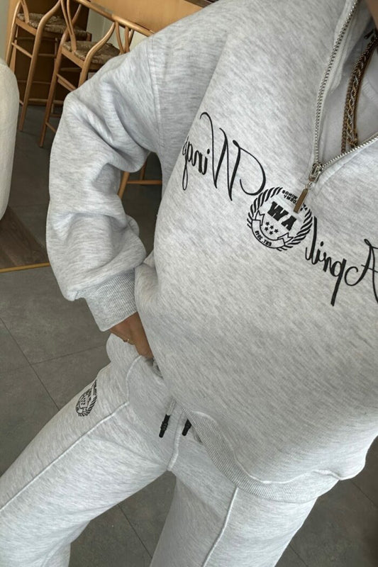 Wings Grey Raised Tracksuit