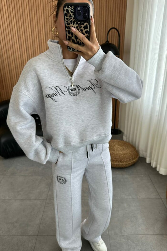 Wings Grey Raised Tracksuit