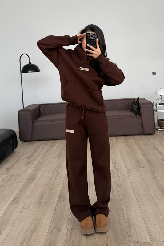 Hidden Sweat Brown Tracksuit