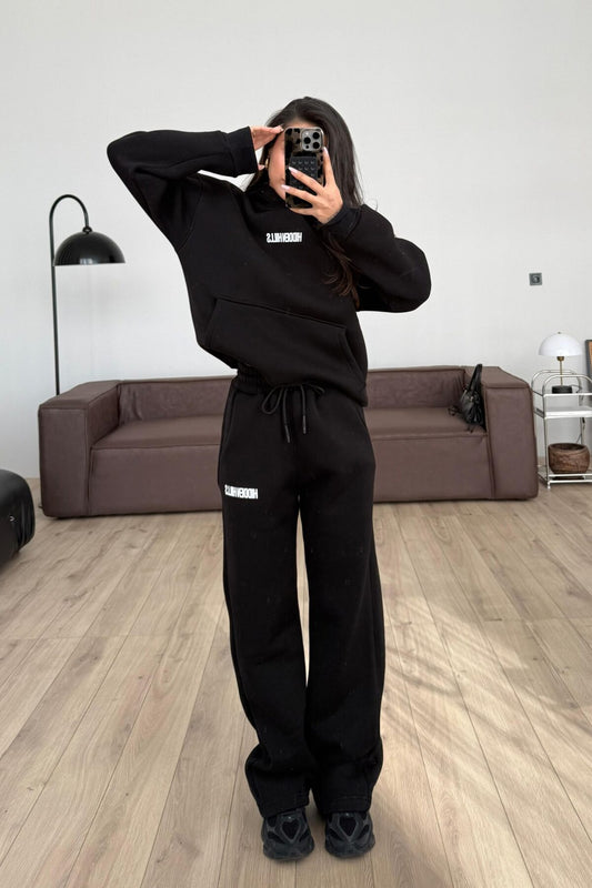 Hidden Sweat Black Tracksuit