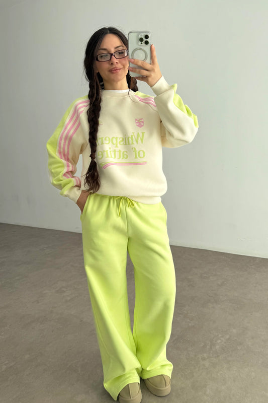 Whispers Green Beige Tracksuit